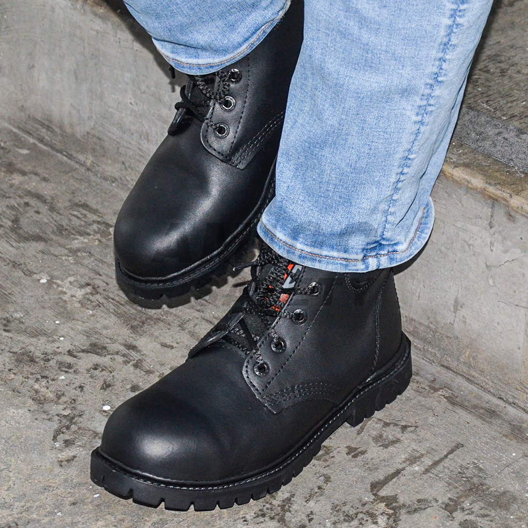 Zapato Borceguí con Casco de Acero JC Safety Negro JCS-0060 - 2